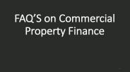 FAQ's on Commercial Finance