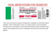 Oral medications for diabetes