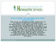 Homeopathic Services - Pierre Fontaine