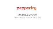 Indian Seating Two Seater LHS Sofa by SPNS