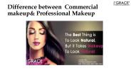 Difference between  Commercial makeup& Professional Makeup