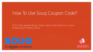 How to Use Souq Coupon Code in KSA