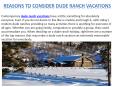 Reasons to Consider Dude Ranch Vacations PowerPoint PPT Presentation