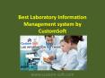 Best Laboratory Information Management System by CustomSoft PowerPoint PPT Presentation