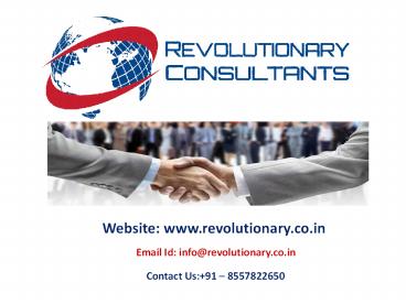 Revolutionary Consultants – Best ISO services and Certification in Delhi