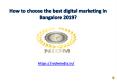 Best digital marketing courses in Bangalore PowerPoint PPT Presentation