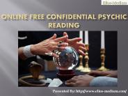 Online Free Confidential Psychic Reading