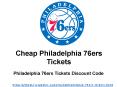 Philadelphia 76ers Tickets at Tickets4Musical
