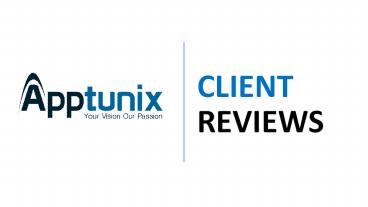 Apptunix Reviews