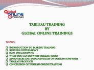 Tableau Training | Tableau Online Training