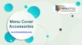 Exclusive Menu Cover Accessories PowerPoint PPT Presentation