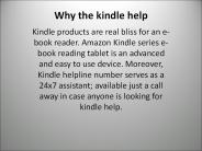 why kindle help