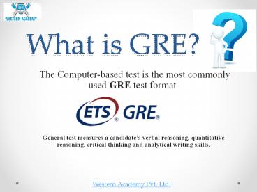 GRE Preparation in Wakad