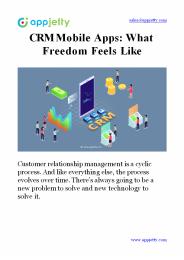 CRM Mobile Apps: What Freedom Feels Like