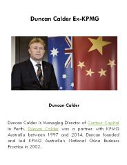 Duncan Calder Ex-KPMG