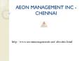 Aeon Management Inc --- Chennai Reviews Aeon Inc PowerPoint PPT Presentation