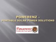 Portable Solar Power Solutions