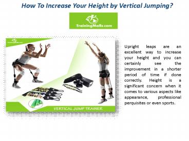How To Increase Your Height by Vertical Jumping?