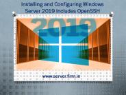 Installing and Configuring Windows Server 2019 Includes OpenSSH