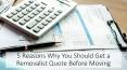 5 Reasons Why You Should Get a Removalist Quote Before Moving PowerPoint PPT Presentation