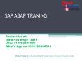 SAP ABAP training | SAP ABAP online training - Globalonlinetrainings (1) PowerPoint PPT Presentation