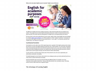 english language courses sydney 