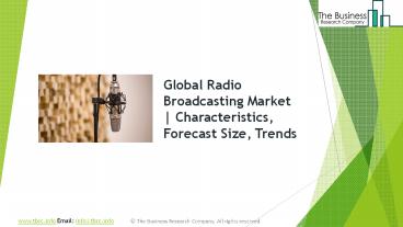 Radio Broadcasting Global Market Report 2019