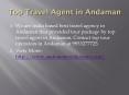 Top Travel Agent in Andaman PowerPoint PPT Presentation