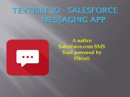 Textible.io Salesforce Text Sms Tool