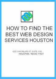 How to Find the Best Web Design Services Houston