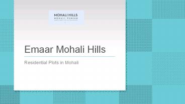 Emaar Mohali Hills