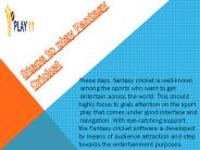 Steps to play fantasy cricket