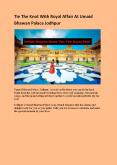 Tie The Knot With Royal Affair At Umaid Bhawan Palace Jodhpur PowerPoint PPT Presentation