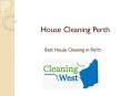 Cleaning Perth PowerPoint PPT Presentation