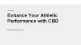 Enhance Your Athletic Performance with CBD