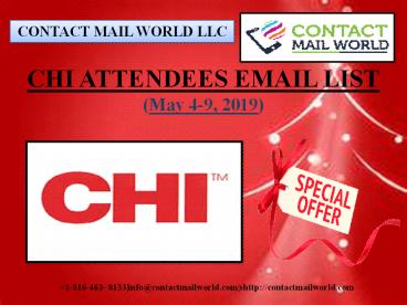 CHI ATTENDEES EMAIL LIST