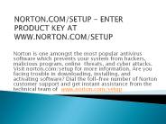 NORTON.COM/SETUP - NORTON ACTIVATION SETUP