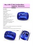 Shop Best GIA Certified Blue Sapphire Gemstone PowerPoint PPT Presentation