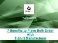 7 benefits to place bulk order with t-shirt manufacturer- The Crosswild