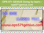 OPS 571 GENIUS Doing by learn--ops571genius.com