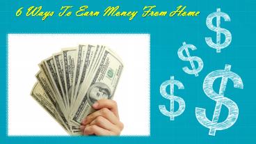 Earn money online from home (4)
