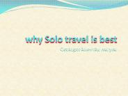 why solo trip is best