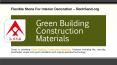 Green Building Construction Materials PowerPoint PPT Presentation