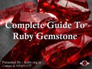 Complete Guide To Ruby Gemstone