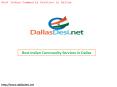 Best Indian Community Services in Dallas PowerPoint PPT Presentation