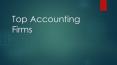 Top Accounting Firms PowerPoint PPT Presentation