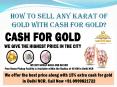 How to Sell Any Karat of Gold with Cash for Gold?