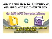 Instantaneous solution to migrating olm to pst