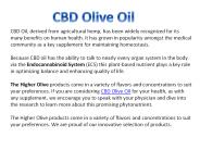 CBD Olive Oil