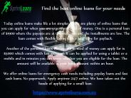 Find the best online loans for your needs